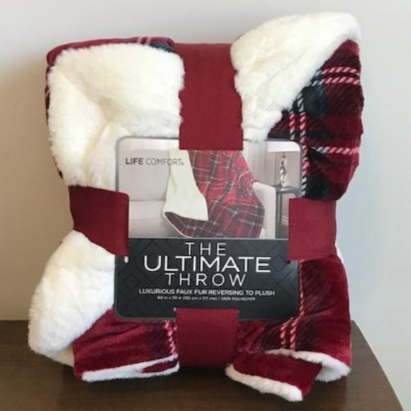 Life Comfort Bedding Life Comfort Ultimate Throw Luxurious Faux Fur